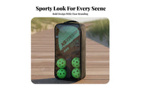 Sturdy Wood Construction 2 Paddle 4 Ball Pickleball Set Lightweight Pickleball Paddle Set Comfort Grip for Beginners, Beach, Backyard, Park