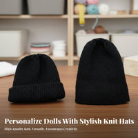 Miniature Doll Hat Cute Knit Hat for Dolls outfitup Knitted