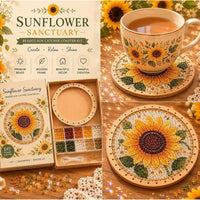 Beaded Sun Catcher Coaster Set