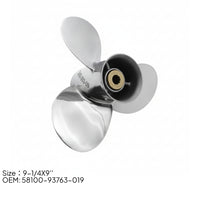 Outboards Boat Propeller Resistant Stainless Steel Propeller Polished for Boats