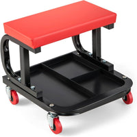 Mobile Repair Stool with Casters for Auto Workshop