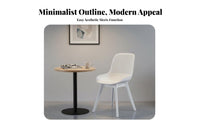 Nordic Design Slatted Back Shell Chair Simple Design Indoor Seating Ergonomic Backrest Home Furnishing Strong and Long-Lasting for Students, Homeowners, Dining Room, Kitchen, Bedroom, Reading Nook