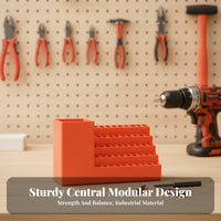 Molded One-Piece Screwdriver Bit Storage Holder ABS Plastic 6.35 Mm Bit Holder Open-Top
