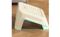 Under-Desk Footrest Textured Under Desk Footrest Ergonomic Foot Rest Rectangular Home Office Support Rounded Corners