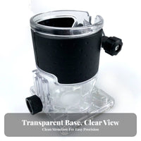 Carpentry Accessory Screw Fastened Clear Acrylic Router Base Plate Carpentry Tool Part Vibration Resistant
