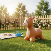 Inflatable Animal Bouncer Thickened PVC Bouncy Mountable Animal Cushioned Covering Cover for Young Children, Infants, Indoor Play