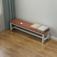 Entryway Shoe Changing Bench Multi-Functional Backless Changing Room Bench Rounded Corners Simple Rest Stool for Bed End