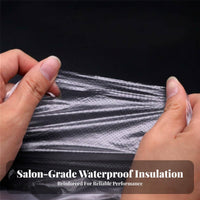 100 Pieces Hygienic Disposable Shampoo Cape Lightweight Waterproof Shampoo Apron Full Coverage for Beauticians, Shampooing, Barbershop, Home