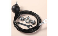 Pulldown Pulley System Steel Wire Rope Pulldown Pulley Set Fitness Cable Attachment Set for Indoor