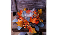 Candle Circlet Autumn Table Wreath Rustic for Mantel