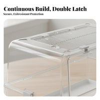 Large Space Transparent Hamster Villa Chewresistant Transparent Hamster House Spacious Interior Rodent Habitat Easy to Clean for Children, Indoor, Bedroom, Kids' Room, Home