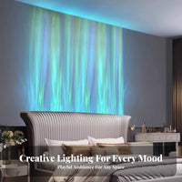 Dynamic Water Wave Light Caster 16 Colors RGB Wall Wash Light Caster Adjustable Brightness Water Wave Lamp for Event Planners, KTV, Living Room