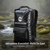 Waterproof Backpack Sturdy 500D Material Waterproof Backpack Bag Dry Bag Adjustable Shoulder Strap for Kayakers
