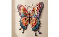 Butterfly Wall Decor Layered Butterfly Wall Art Double-Layer for Patio, Garden