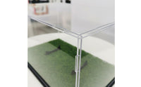 Acrylic Football Box Easy Assembly Football Display Case Built-in Stand Transparent Sphere Storage Box for Athletes