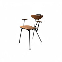 Industrial Design Minimalist Tripod Chair Designer Inspired Dining Seat Ergonomic Backrest Household Furniture Lightweight Frame for Homeowners, Design Enthusiasts, Business Owners, Restaurant, Kitchen, Living Room, Home Office
