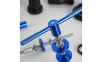 Aluminum Alloy Handle Bike Headset Bottom Bracket Installer Easy to Use Bottom Bracket Cup Press Tool Wear-Resistant Bike Bearing Press for Cyclists