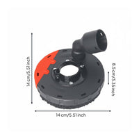 Angle Dust Shroud Detachable Design Dust Extraction Guard Removable Edge Piece Power Tool Accessory for Workshop, Renovation Projects