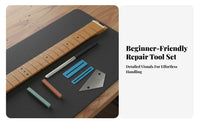 6 Pieces Fretboard Protection Guitar Fret Dressing Kit Portable Fret Polishing Tool Set Universal for Guitarists, Home Studio, Music Room