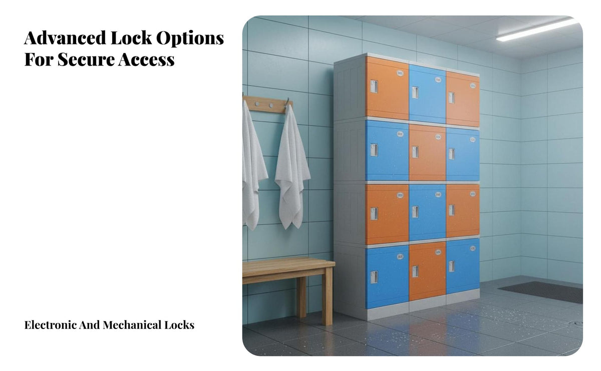 Waterproof Plastic Locker Long-Lasting ABS Storage Cabinet Large Capacity Colorful Changing Room Cabinet Easy Assembly for Employees, Students, Gym, Swimming Pool, Bathroom, Spa