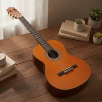 Classical Guitar Glossy Nylon String Guitar Wood-Grain Nylon String Set for Beginners, Casual Guitarists