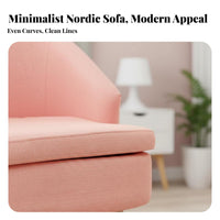 Space-Saving Compact Upholstered Armchair Removable and Washable Cover Single Sofa High-Resilience Cushion Indoor Furniture Multiple Color Options for Apartment Dwellers, Young Adults, Small Areas, Living Room, Home Office, Reading Nook
