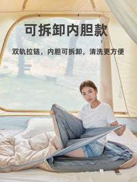 可拆洗内胆睡袋户外保暖露营午休旅游帐篷成人大人单人可拼接双人