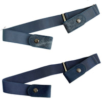 2 Pieces No Buckle Belt Comfortable Elastic Belt Waistband Hassleunrestricted Lightweight for Children, Daily Wear, Travel