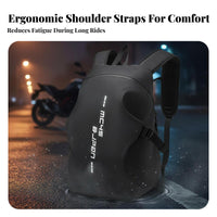 Motorcycle Backpack Reflective Large Capacity Waterproof Riding Rucksack for Commuters, Commuting, Outdoor Activities