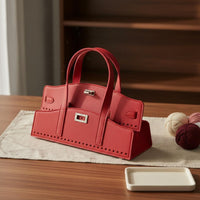 Patterned Lock PU Leather Bag Body Chic Fashion Accessory Gift Idea for Crafters