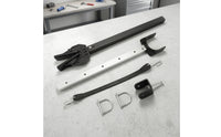 Folding Boat Motor Mount with Strap Rigid Outboard Motor Bracket Adjustable Heavy-Duty for Dinghies
