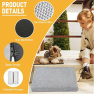 Washable Detachable Portable Pet Stair Pad with Anti-Slip Bottom