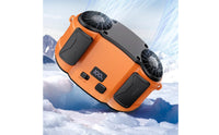 USB Rechargeable Waist Clip Fan Long Battery Life Personal Belt Fan Strong Breeze 5 Speed Settings for Construction Workers, Campers, Hikers, Outdoor, Job Sites, Camping, Travel