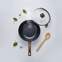 Granite Frying Pan Set Gas Cooktop Nonstick Frying Pan Set Easy to Clean Stone Coating Skillet for Home Cooking, Stovetop