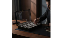Watch Box with Clear Lid Wooden Timepiece Display Box Rectangular Organizer for Shop Counters