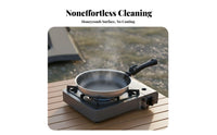Fast & Even Heating Camping Cookware Set Storage Bag Included Outdoor Cookware with Detachable Handle Multi-Functional for Campers, Hiking