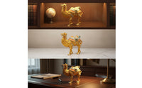 Camel Figurine Jeweled Camel Ornament Gold-Toned for Decorators