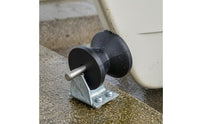 Black Boat Haulage Bow Roller Spool-Shaped Rubber Haulage Roller Central Hole Marine Hardware Rounded