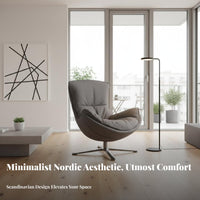 Soft Upholstery Upholstered rotating Armchair Modern aesthetic Oversized rotating Barrel Chair Breathable Fabric Indoor Seating Deep Seat for Homeowners, Apartment Dwellers, Living Room, Home Office, Lounge Area, literary corner