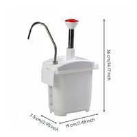 Juice Dispenser Pump Reusable Sauce Dispensing Pump Portion Manage Kitchen Supply for Home