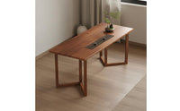 Wood Tea Table Set Balcony Friendly Wood Tea Table and Chair Space-Saving Saving for Living Room, Small Apartment