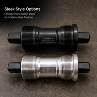 Bicycle Square Taper Bottom Bracket Sealed Waterproof Aluminum Alloy for Road and Mountain Bikes