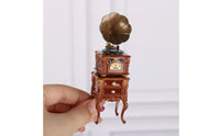 Dollhouse Gramophone Desktop Decoration Mini Gramophone Ornamental Display Vintage Phonograph for Study