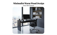 Minimalist Design Desk with Drawers Multi-Functional Single-Drawer Desk adaptable Use Writing Table Sturdy Construction for Home Office Workers, Students, Professionals, Bedroom, Study Room, Small areas