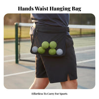 Tennis Ball Waist Bag Portable Tennis Ball Waist Pouch Multifunctional for Coaches, Women, Golf, Outdoor, Travel