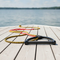 Coiled Tow Rope with Handle Tangletangle-Resistant Watersports Rope Long-Lasting Multi-Season for Water Sports