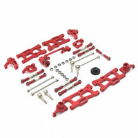 RC Car Metal Upgrade Wear-Resistant Resistance Metal Shock Absorber and Steering Kit RC Car Aluminum Parts Set