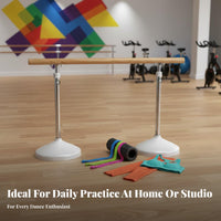 Home Ballet Practice Bar Stable Base Portable Dance Bar Non-Slip Feet Portable Dance Barre for Dancers, Beginners, Gym