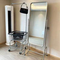 Mobile Clothes Rack with Wheels for Bedroom and Store