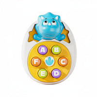 Early Education Whack-a-Rodent Toy Hand-Eye Coordination Cartoon Creature Push Toy Reaction Training Spring up Button Game Stress Relief for Children, Toddlers, Babies, Travel